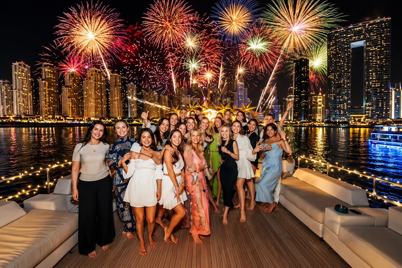 Réveillon du Nouvel An sur un yacht